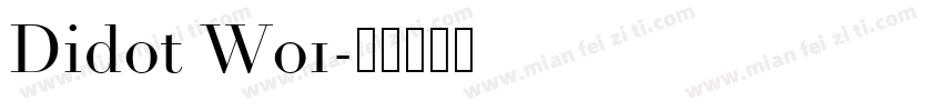 Didot W01字体转换